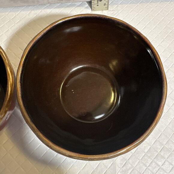 North‎ Pole Trading Co Northwood Red Pine Cereal Soup/Desert Bowl Rustic Set 2 - Picture 5 of 9